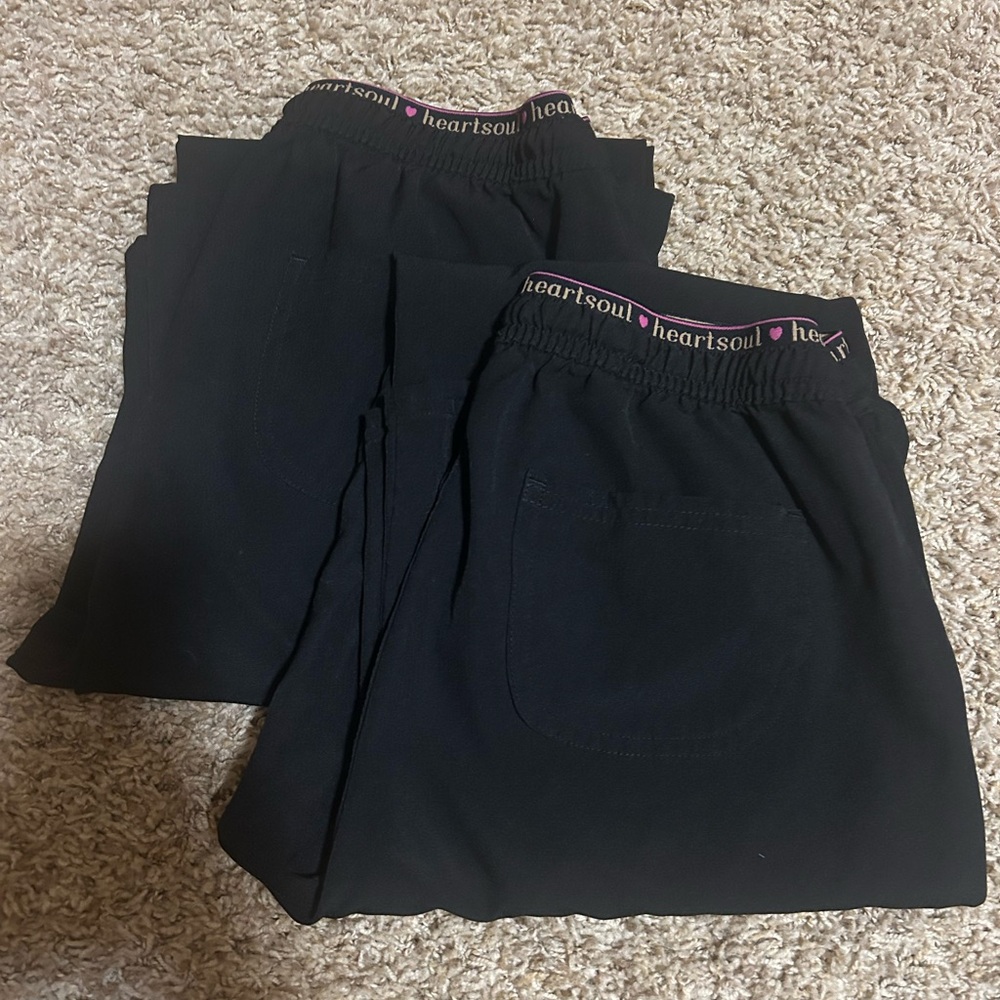 Heartsoul Black Scrub Pants